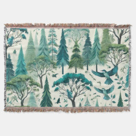 Natuur-geïnspireerd naadloos ontwerp deken