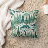 Natuur-geïnspireerd naadloos ontwerp kussen (Deken)