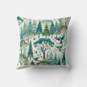 Natuur-geïnspireerd naadloos ontwerp kussen (Achterkant)