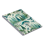 Natuur-geïnspireerd naadloos ontwerp notitieboek (Rechterzijde)