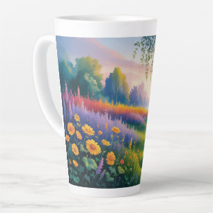 natuur geïnspireerd ontwerp dat een gevoel van vre latte mok