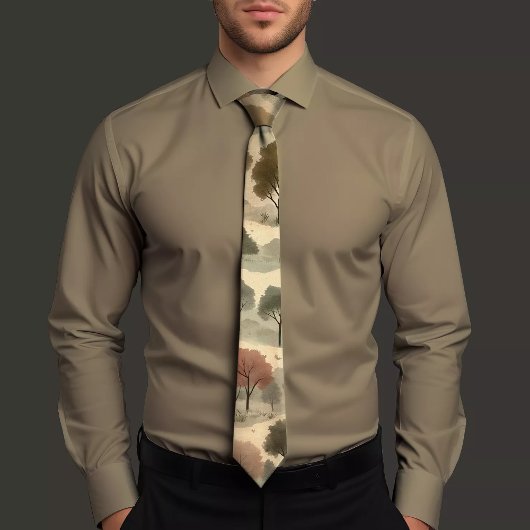 Natuur-geïnspireerd ontwerp Stropdas