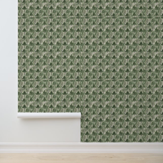 Natuur-geïnspireerd patroon behang (Applicatie)