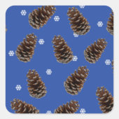 Natuur geïnspireerd Pinecone Gift Label (Voorkant)