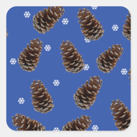Natuur geïnspireerd Pinecone Gift Label (Voorkant)