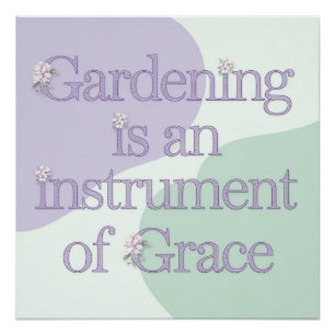Natuur Geïnspireerd Tuinieren Word Art Perfect Poster