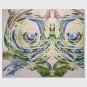 Natuur geïnspireerd verpakkingspapier cadeaupapier (Vlak)