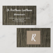 Natuur geïnspireerd Visitekaartje voor beheerders (Voorkant / Achterkant)