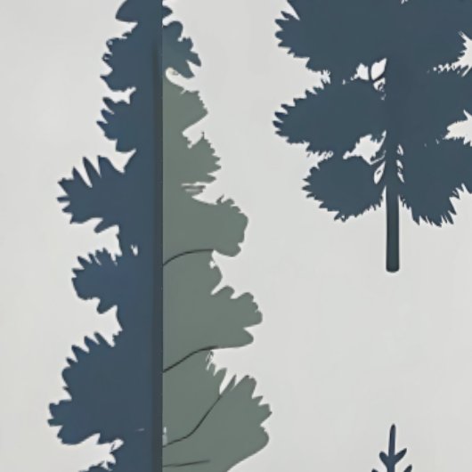 Natuur Geïnspireerd Woodland Theme Peel and Stick Behang (Zoom)