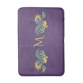 Natuur-geïnspireerde aangepaste monogram badmatten (Voorkant Verticaal)