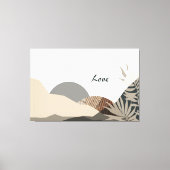 Natuur-geïnspireerde Abstracte aardetinten Canvas Afdruk (Voorkant)