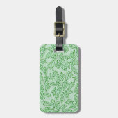 Natuur geïnspireerde blad patroon bagage label (Voorkant verticaal)