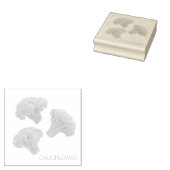 Natuur-geïnspireerde Bloemkool Rubber Stamp voor D Rubberstempel (Gestempeld)