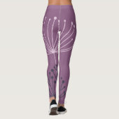 Natuur-geïnspireerde botanische Leggings met schet (Achterkant)