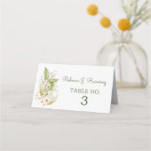 Natuur-geïnspireerde bruiloft plaats kaart plaatskaartje (Voorkant)