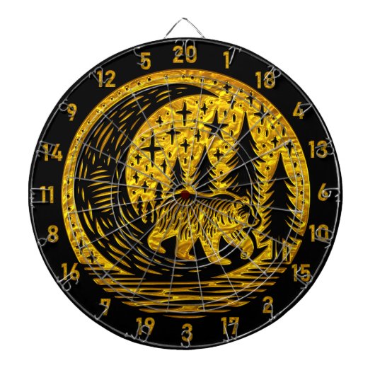 Natuur-geïnspireerde Dart Board voor Pro's Dartbord (Voorkant)