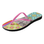 NATUUR-GEÏNSPIREERDE DESIGNER COLLAGE TEENSLIPPERS (Schuin)
