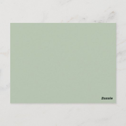 Natuur-geïnspireerde Eucalyptus bruiloft Dank u Briefkaart (Achterkant)