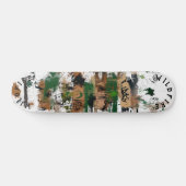 Natuur-geïnspireerde graffiti met aardse Abstracte Persoonlijk Skateboard (Horizontaal)