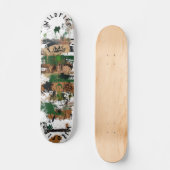 Natuur-geïnspireerde graffiti met aardse Abstracte Persoonlijk Skateboard (Voorkant)
