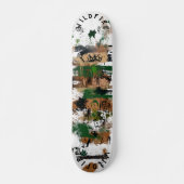 Natuur-geïnspireerde graffiti met aardse Abstracte Persoonlijk Skateboard (Voorkant)