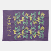 Natuur-geïnspireerde handdoek voor aangepaste mono (Horizontaal)