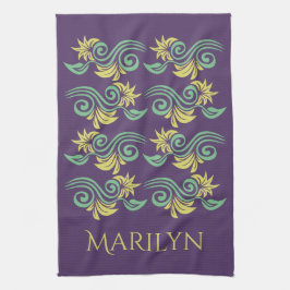 Natuur-geïnspireerde handdoek voor aangepaste mono