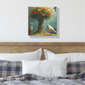 Natuur-geïnspireerde kunst canvas afdruk (Insitu (Slaapkamer))