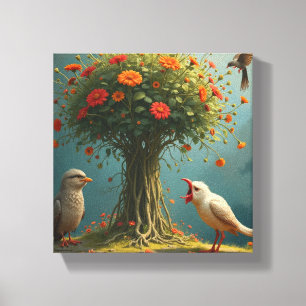Natuur-geïnspireerde kunst canvas afdruk