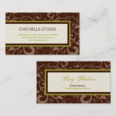 Natuur geïnspireerde legantie visitekaartje (Voorkant / Achterkant)