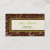 Natuur geïnspireerde legantie visitekaartje (Achterkant)