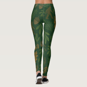 Natuur-geïnspireerde leggings met een speelse twis