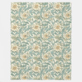  Natuur-geïnspireerde Morris Style pastelkleuren Fleece Deken (Voorkant)