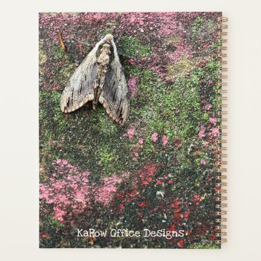 Natuur geïnspireerde mot planner (Achterkant)