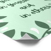 Natuur-geïnspireerde Motivatie quote Poster (Hoek)