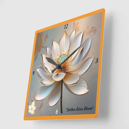 natuur geïnspireerde sereniteit vierkante klok (Hoek)