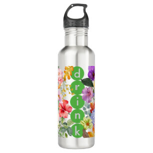 Natuur-geïnspireerde Tumbler Wrap – Waterverf Flow Waterfles