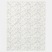 Natuur-geïnspireerde Waterverf botanisch gebladert Fleece Deken (Voorkant)