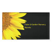 Natuur Geïnspireerde zonnebloempitelags Naambadge (Voorkant)