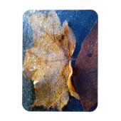 Natuur gele leder in de herfst, bevroren magneet (Verticaal)