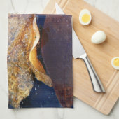 Natuur gele leder in de herfst, bevroren theedoek (Quarter Fold)