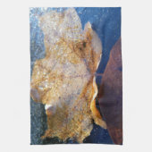 Natuur gele leder in de herfst, bevroren theedoek (Verticaal)