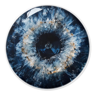 Natuur Gem Sapphire Pattern Keramische Knop