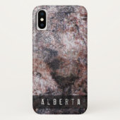 Natuur Geologie Pinkish Rock Textuur Aangepaste na Case-Mate iPhone Case (Achterkant)