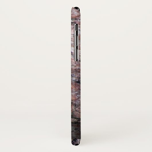 Natuur Geologie Pinkish Rock Textuur Aangepaste na Case-Mate iPhone Case (Achterkant/links)