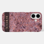 Natuur Geologie Rock Textuur Custom Name Case-Mate iPhone Case (Achterkant (horizontaal))