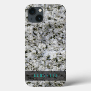 Natuur Geologie Rock Textuur Custom Name Case-Mate iPhone Case