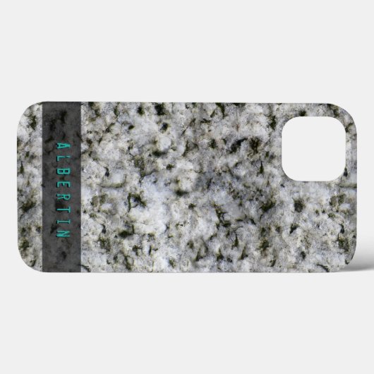 Natuur Geologie Rock Textuur Custom Name Case-Mate iPhone Case (Achterkant (horizontaal))