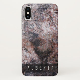 Natuur Geologie Roze Steen Textuur Aangepaste Naam Case-Mate iPhone Case