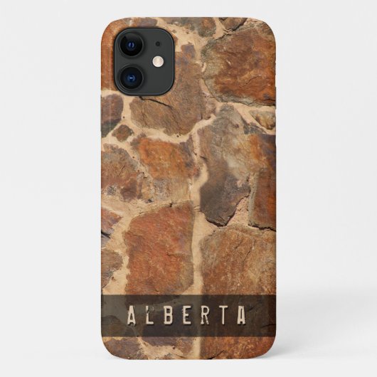 Natuur Geologie Stenen Muurstructuur Aangepaste na Case-Mate iPhone Case (Achterkant)